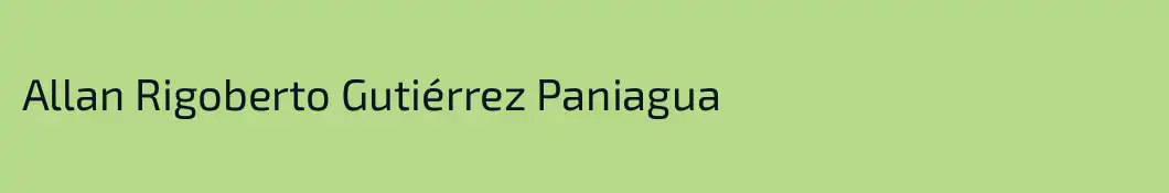 Allan Rigoberto Gutiérrez Paniagua